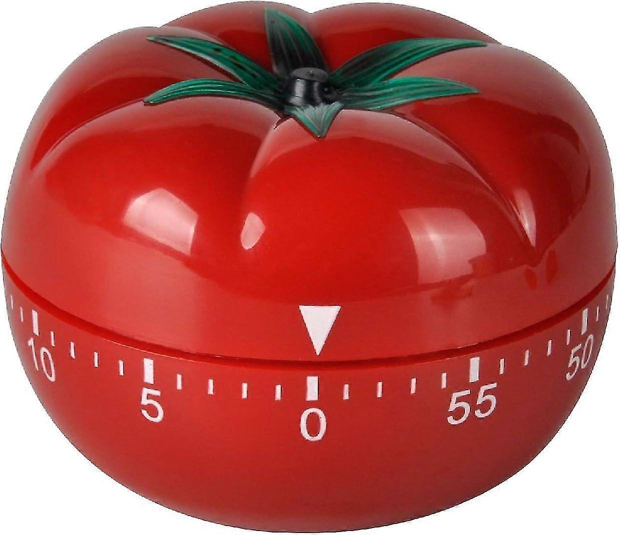 Mechanical Kitchen Timer - Magnetic Countdown Tomato Timer with Bicolor Display, Compact & Easy to Use
