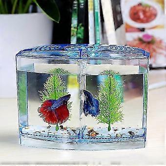 Aufzucht Aquarium Tank Betta Inkubator Kleine Betta Mini Double Isolation Box