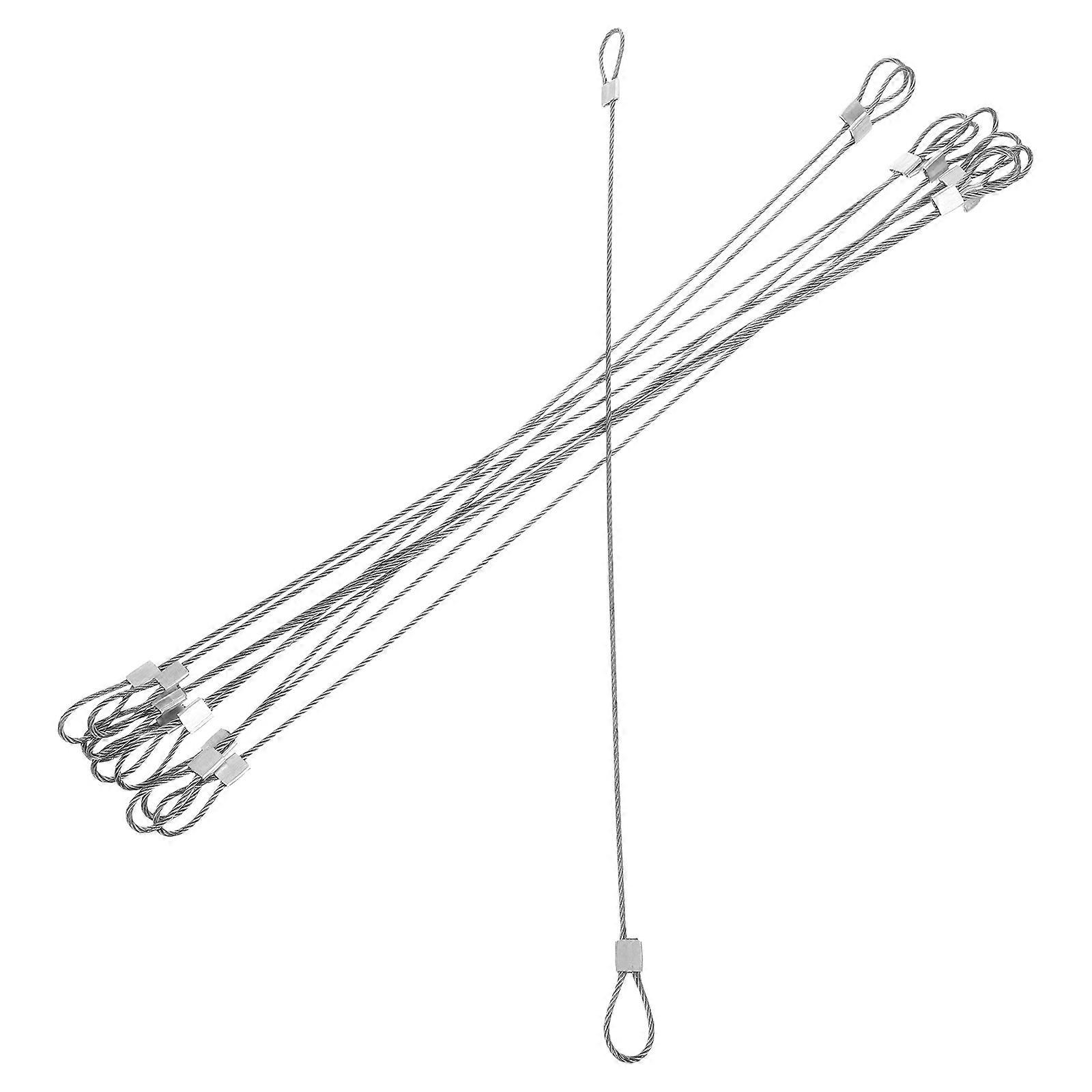 10pcs Crimping Loop Cable Wire Stainless Steel Wire Rope Security Cable Wire With Loop