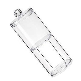 Cotton Swab Storage Box for Makeup Use 1Pcs Double Layer Transparent Holder