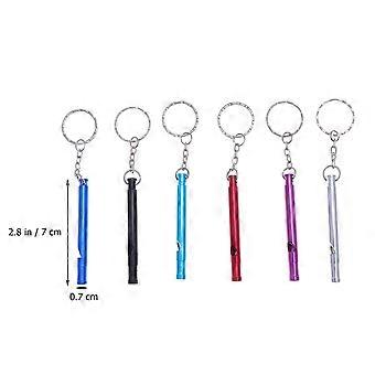 6 Pcs Referee Survival Whistle Outdoor Equipment Aluminium Alloy Whistle EDC Tool Sports Whistle