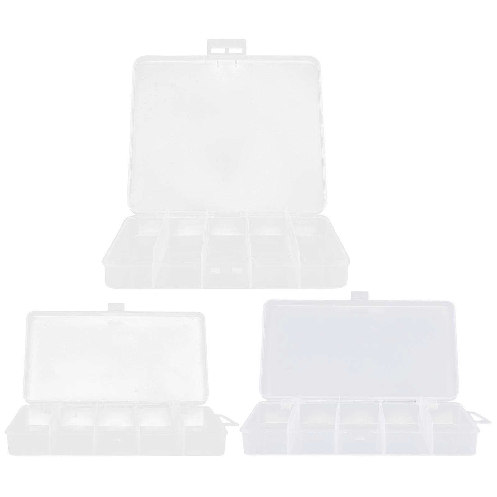 Fishing Bait Box Durable Hook Baits Container 3Pcs Portable Organizer