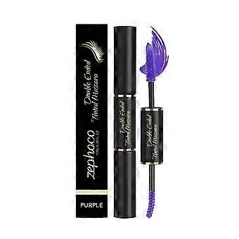 Zephoco Double-Ended Colored Mascara (Lilla) - Bærbar hverdagsmascara til smuk øjenmakeup.