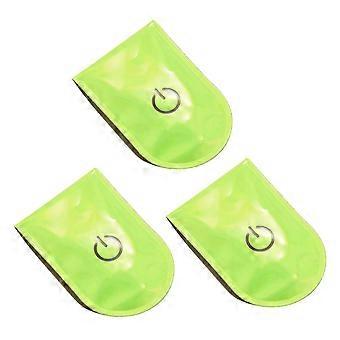3X Outdoor Sports LED Safety Light Reflective Magnetic Clip on Strobe Running Walking Bike Cycling