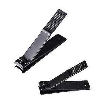 Nagelknipperset van roestvrij staal, ergonomische 2-delige set, geschikt voor manicure, thuisgebruik en op reis. Geschikt voor zowel mannen als vrouwen.