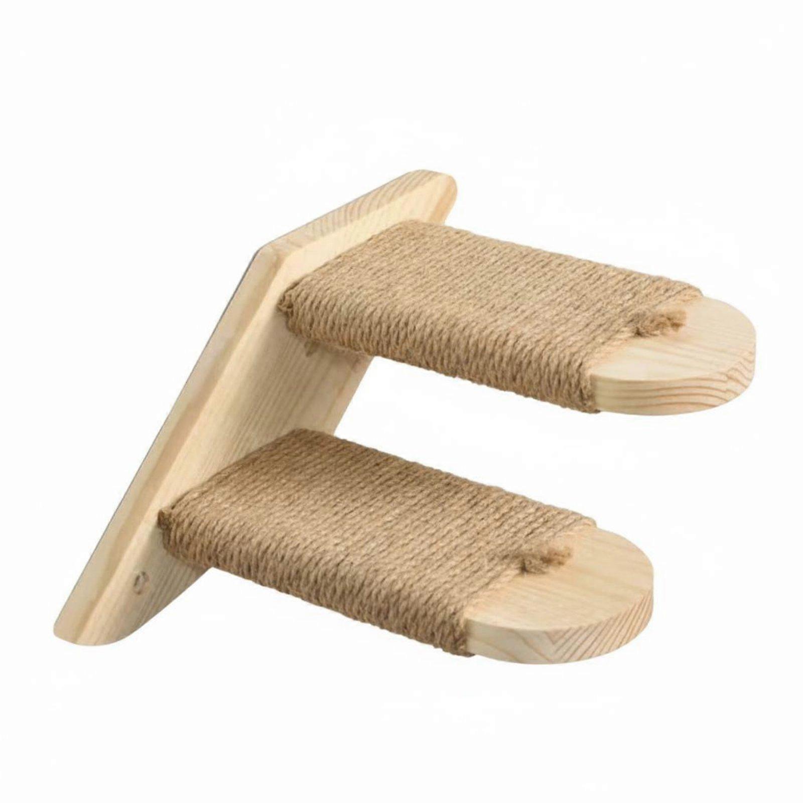 Wall Mounted Cat Steps Solid Wood Construction Wooden Cat Climbing Steps