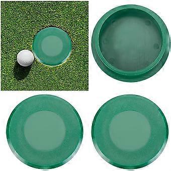 3Pcs Green Golf Cup Cover 4 Inch Golf Hole Putting Green Golf Practice Training Aids Golf Training Equipment for Outdoor Activities Golf Activities