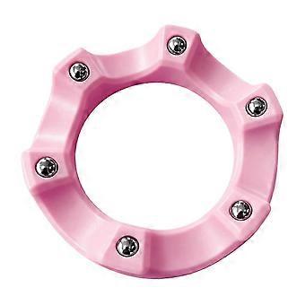 Commercial-Grade Bowling Ball Spinner Stand, 360 Degree Rotating Holder Cleaning Polishing - pink