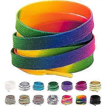 32-64 tommers flate fargerike mote sneaker skolisser, regnbue skolisser