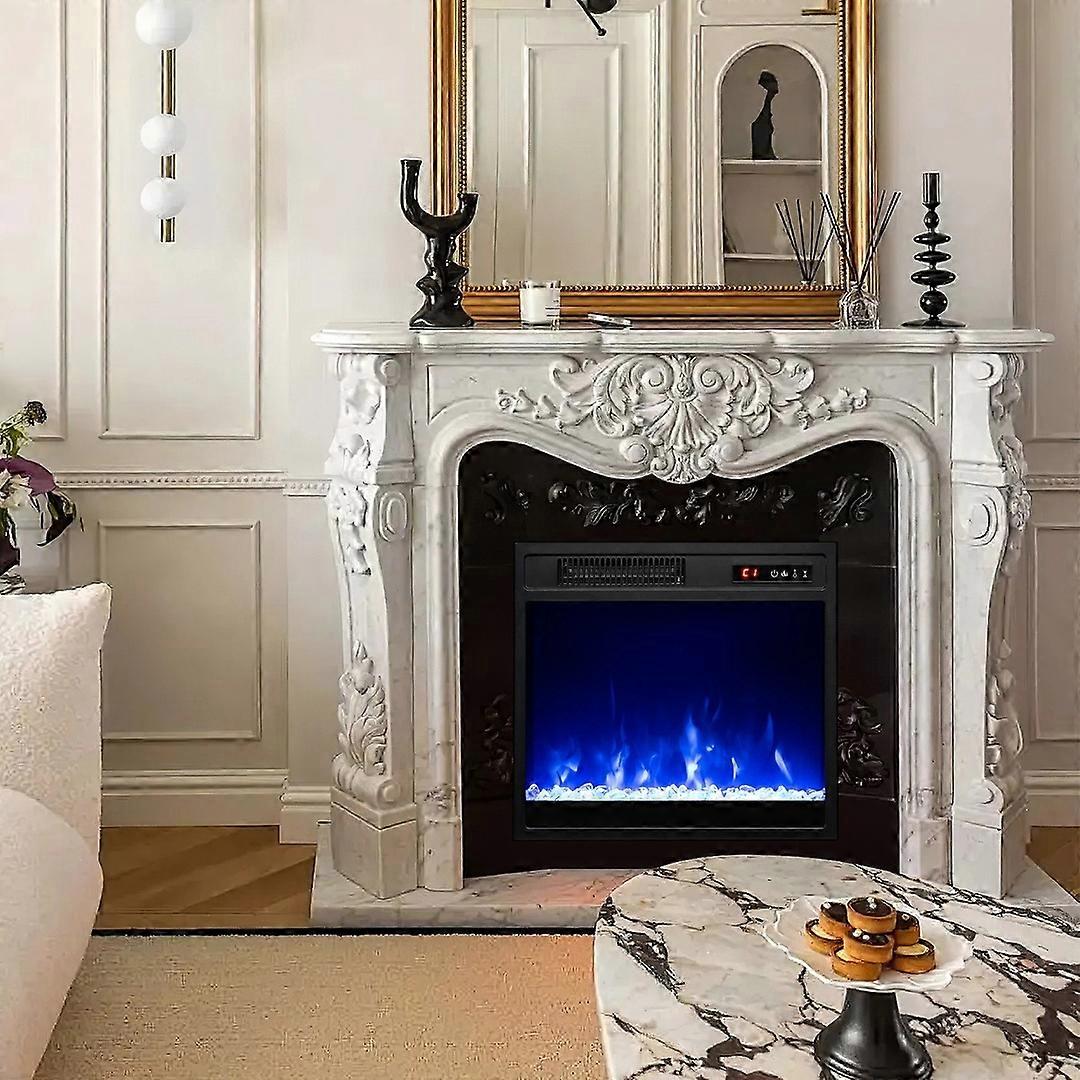 Fireplace Heater with Remote Control-Black