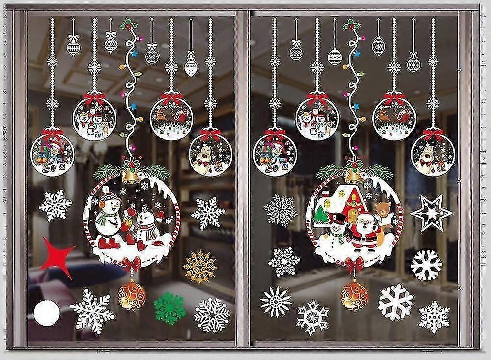 Waterproof Holiday Snowflake Window Decals