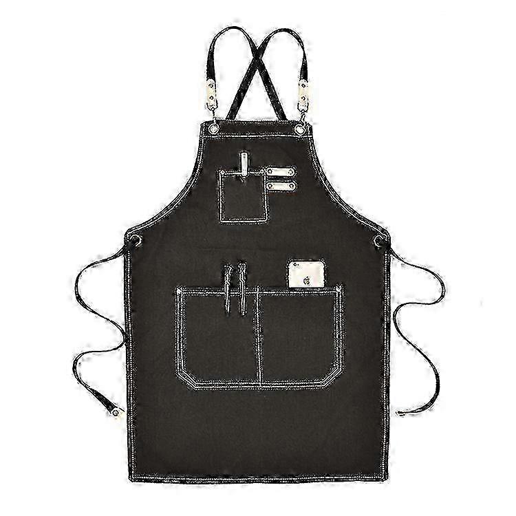 Adjustable Canvas Apron With Triple Pockets