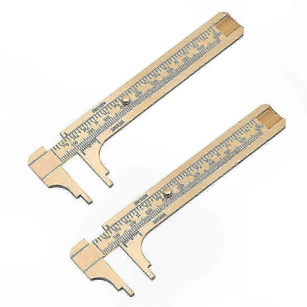 Brass Pocket Caliper Dual Scale