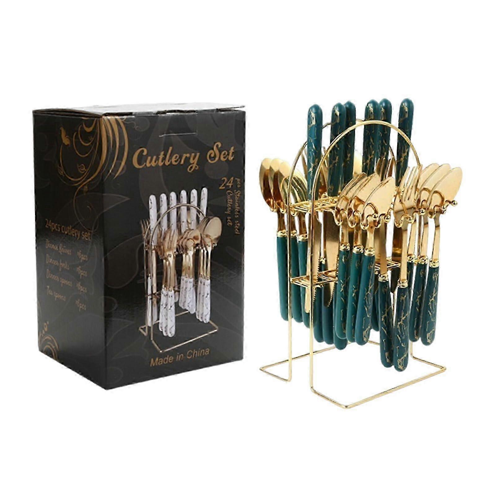 AntiSlip Stainless Cutlery Set Rack