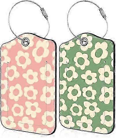 Leather Loop Luggage Tags 2 Pack