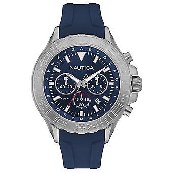 Nautica nst 1000 flags Quartz Analog Woman Watch with NAD18534G Rubber Bracelet