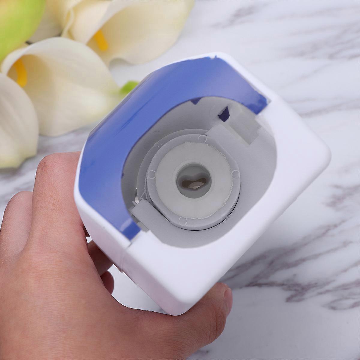 Toothpaste Dispenser Kit for Toothpaste Squeezing with Brush Holder Blue