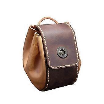 Compact Drawstring Dice Bag PU Leather
