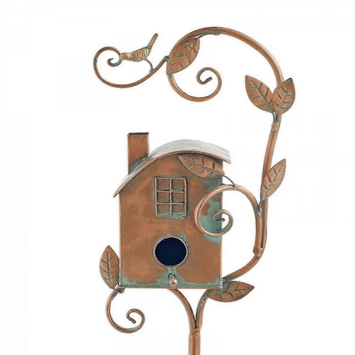 Weatherproof Garden Birdhouse Stake