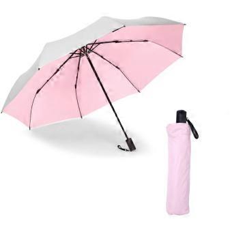 Compact Travel Umbrella, Windproof Sun Umbrella with Dual‑Purpose Protection and Floral Pattern