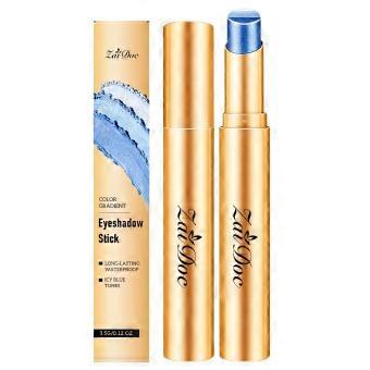 2Pcs  AMZ Long-Lasting Multi-Color Eyeshadow Stick (Ice Crystal Grape Blue) - Silky Smooth, Highly Pigmented, Compact and Portable, Beautiful Makeup E