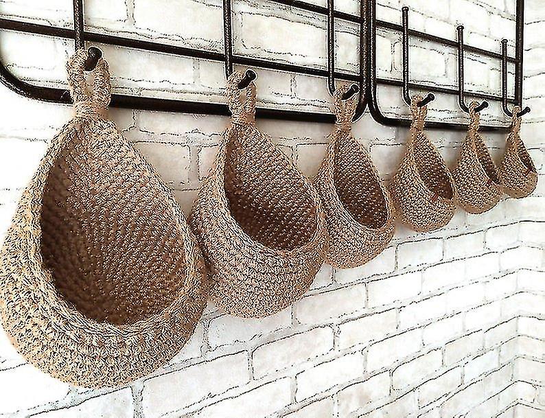 3pcs Hanging Basket Wall Hanging Fruit And Vegetable Basket Storage Kitchen Organizer