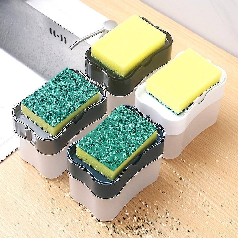 Automatic Soap Dispenser Bottle For Liquid Soap Kitchen Sponge Soap Dispenser Kitchen Sponge Dispenser Manual Cleaning Tools
