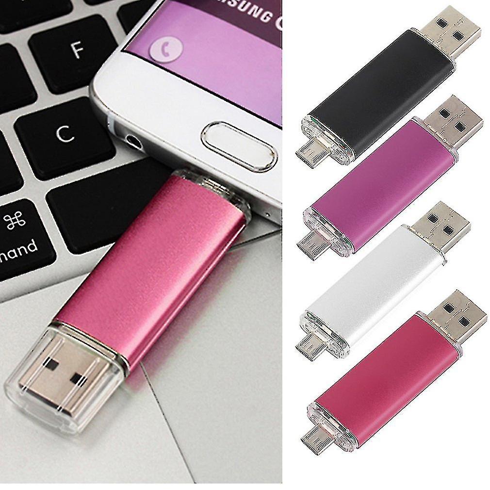 8g Dual 2 In 1 Micro Usb Usb 2.0 Flash Memory Stick Drive U Disk For Phones Pc