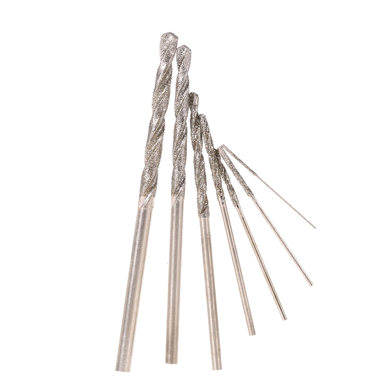 7pcs High Hardness Diamond Coated Twist Drill Bit Set