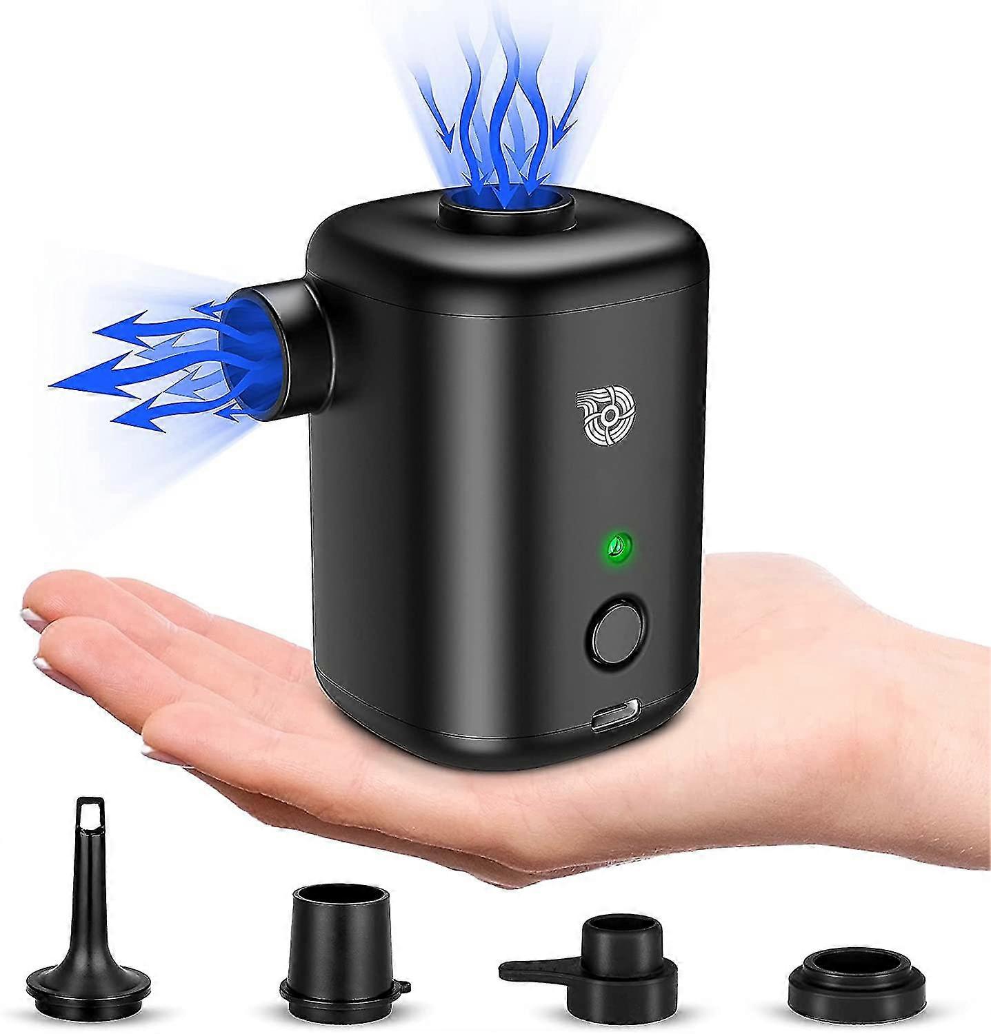 Ηλεκτρική αντλία φουσκώματος 4000mah, επαναφορτιζόμενη διογκώσιμη αντλία στρώματος αέρα αντλιών αέρα αέρα, φορητή αντλία αέρα με 4 αεριωθούμενα αεροπλάνα αέρα