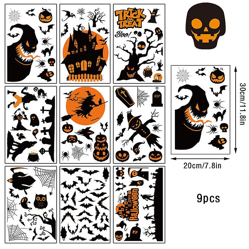 Halloween Electrostatic Window Sticker Party Decor Double Side Glass Sticker
