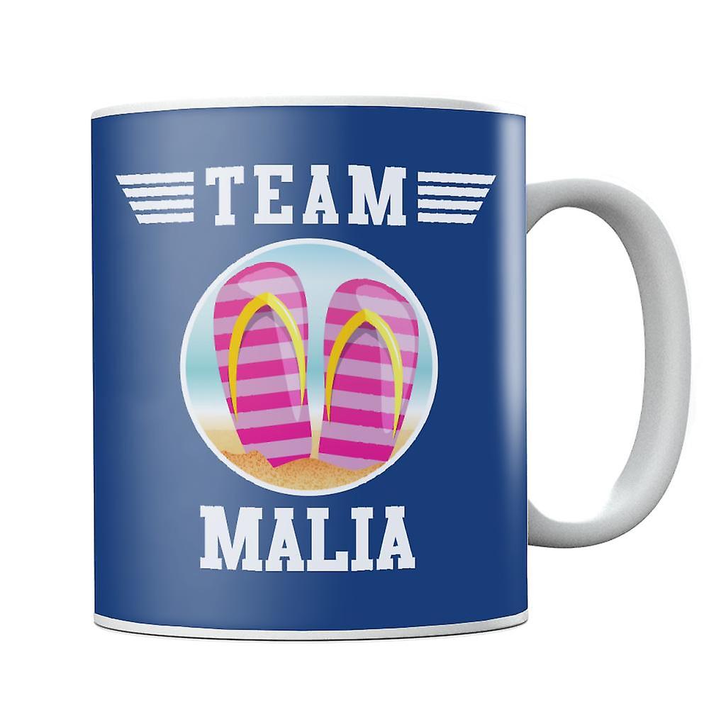 Team Malia Flip Flops Mug