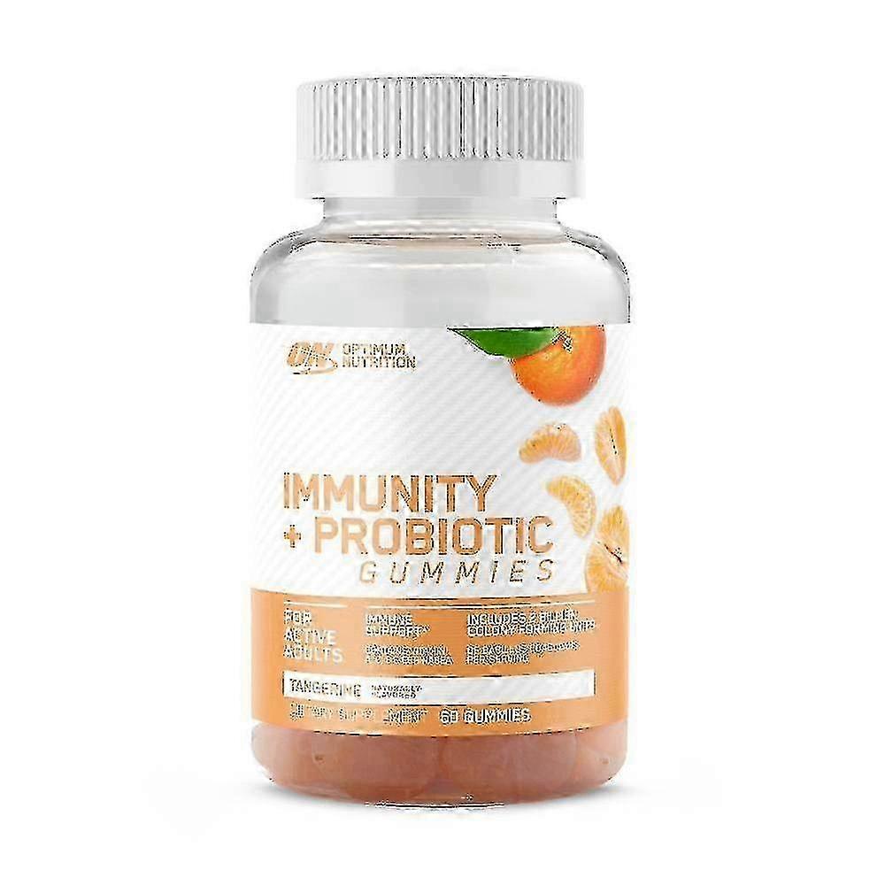 Optimum Nutrition, Immunity + Probiotic Gummies, Tangerine, 60 Ea