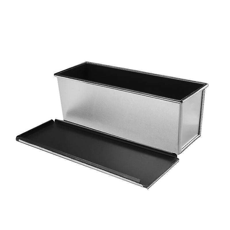 Bread Pan With Lid, 750g Dough Capacity, Non-stick Rectangular Flat Box For Baking