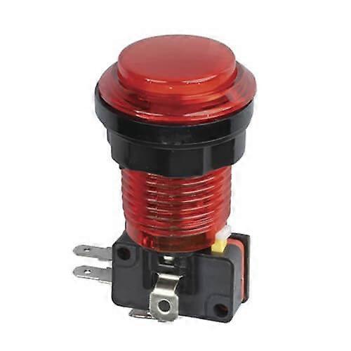 RED Arcade Button Switch with LED Illumination Brightly Coloured Reliable