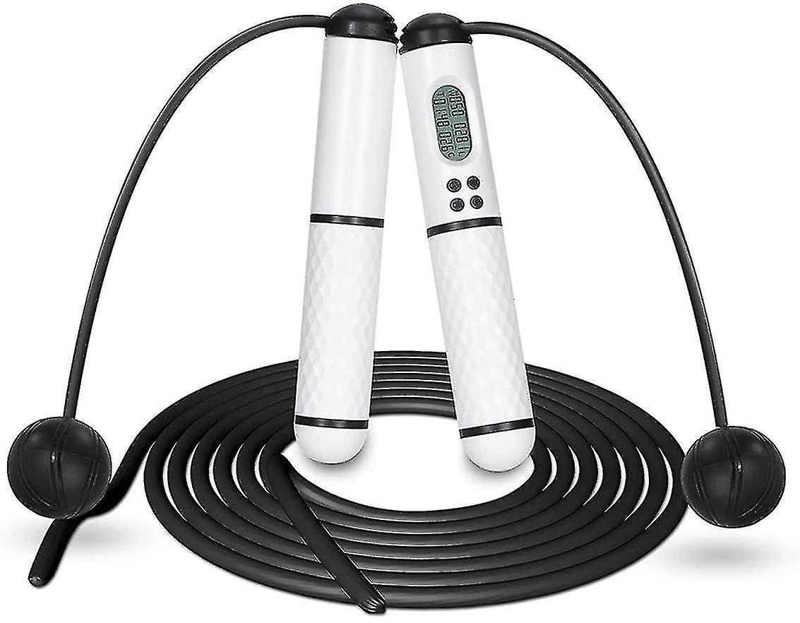 Weighted Jump Rope For Fitness Cordless Skipping Rope Calorie Counter Adjustable Digital Skipping Ro