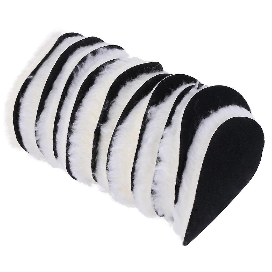 10 stk. 125 mm bilpoleringsputer voksputer lakkpleie ullpoleringspute