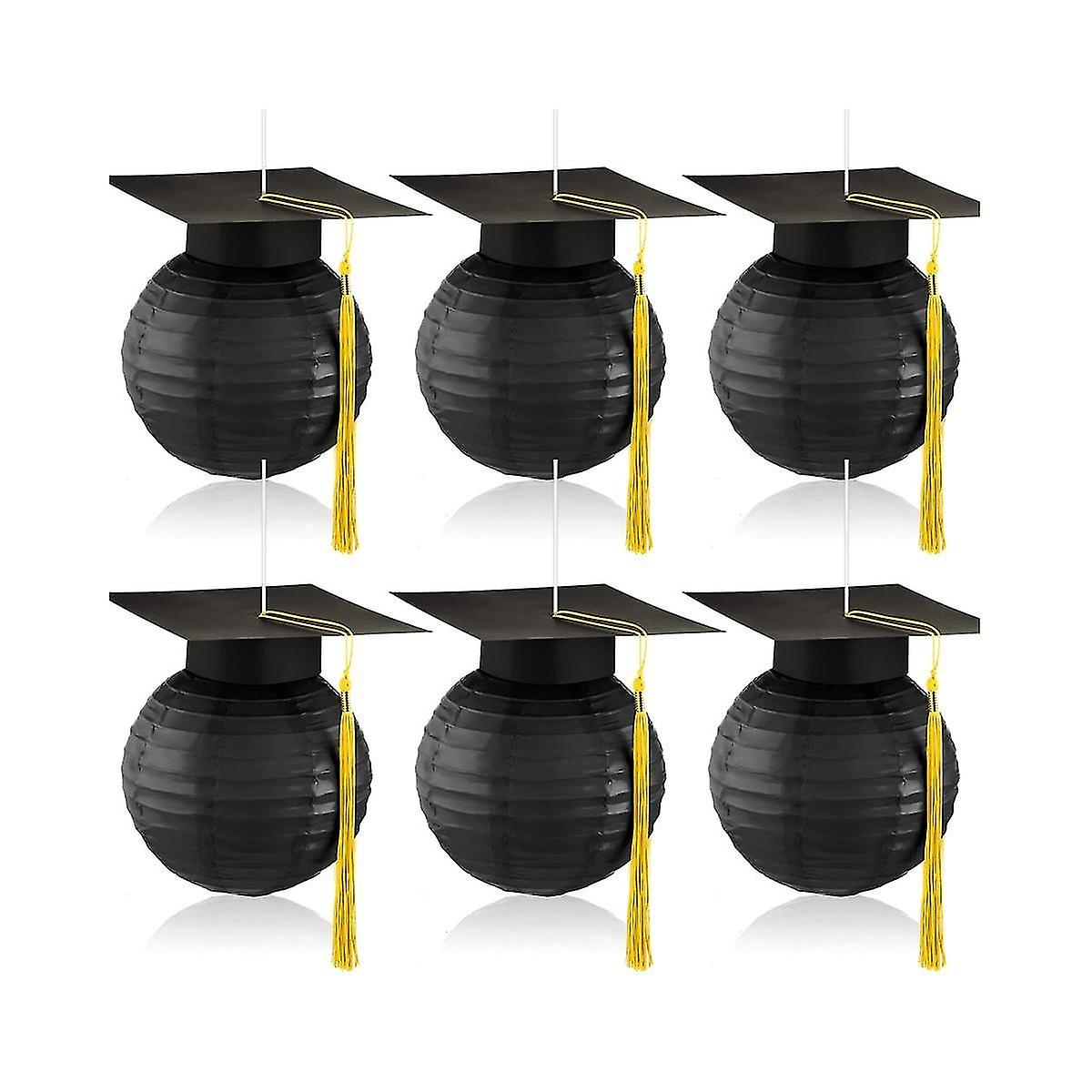Graduation Cap Hanging Paper Lanterns Grad Cap Paper Lanterns Graduation Lanterns With Black Grad H