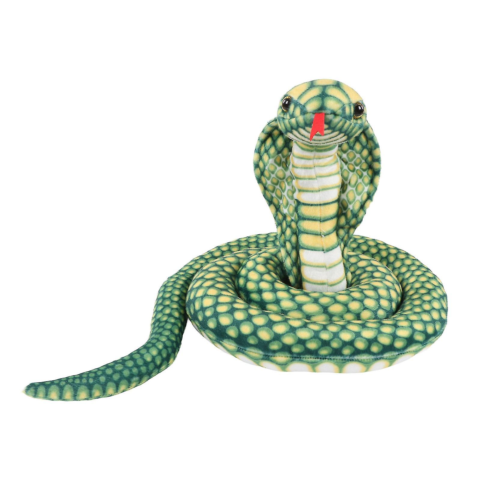 Snake Plush Toy, Soft and Comfortable Sleeping Pillow for Kids, Green