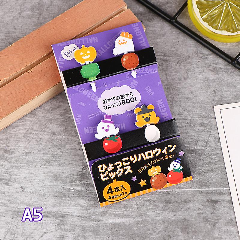 1Pack Halloween Cocktail Picks Fruit Fork Creative Fashion Childrens Holiday Fruit Fork Set Cake Stick Desserts Forks