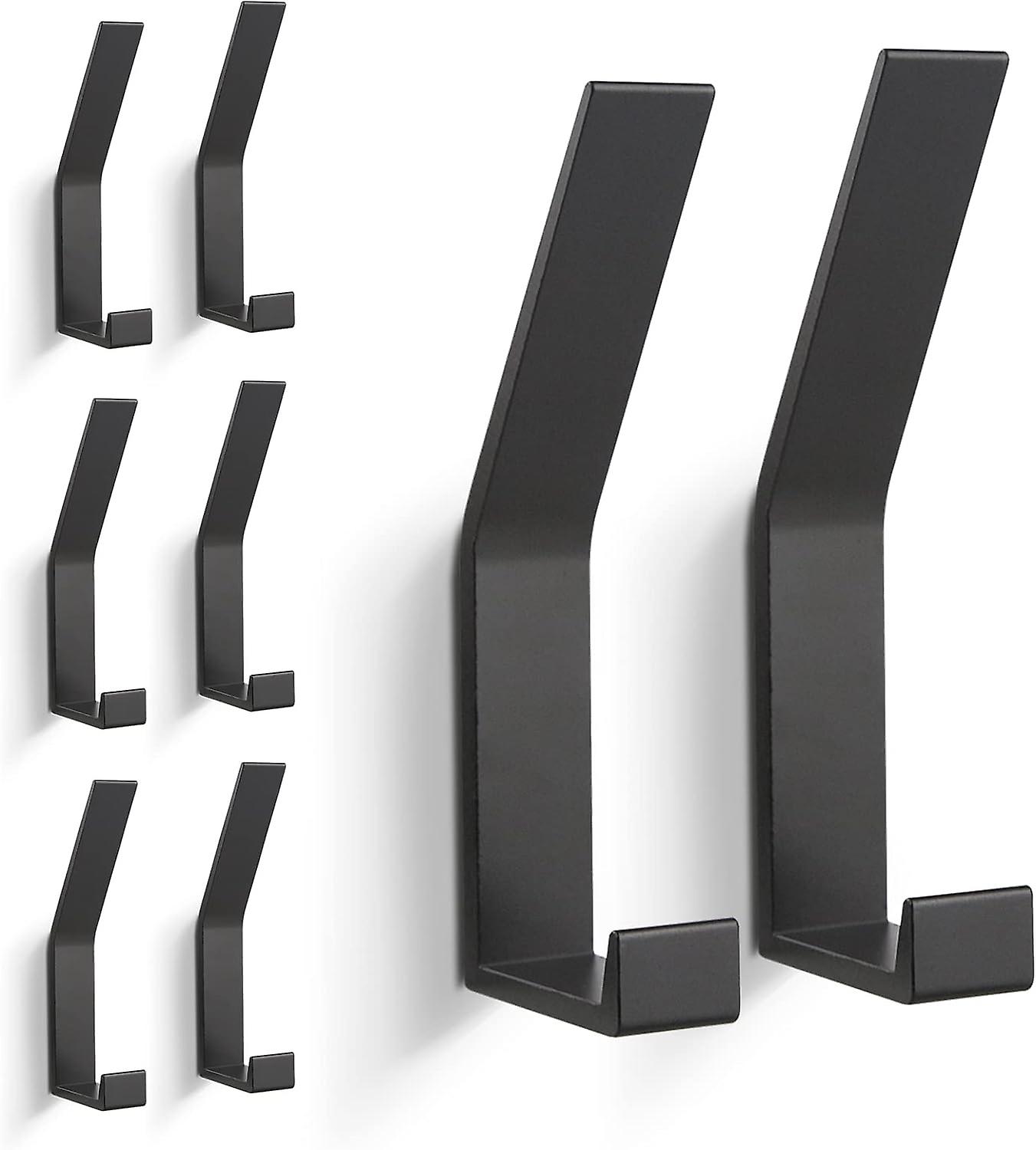 8 PCs Coat Hooks, Wall Mounted Coat Rack (Invisible Screws!), Modern Coat Hook for Jackets, Coats,