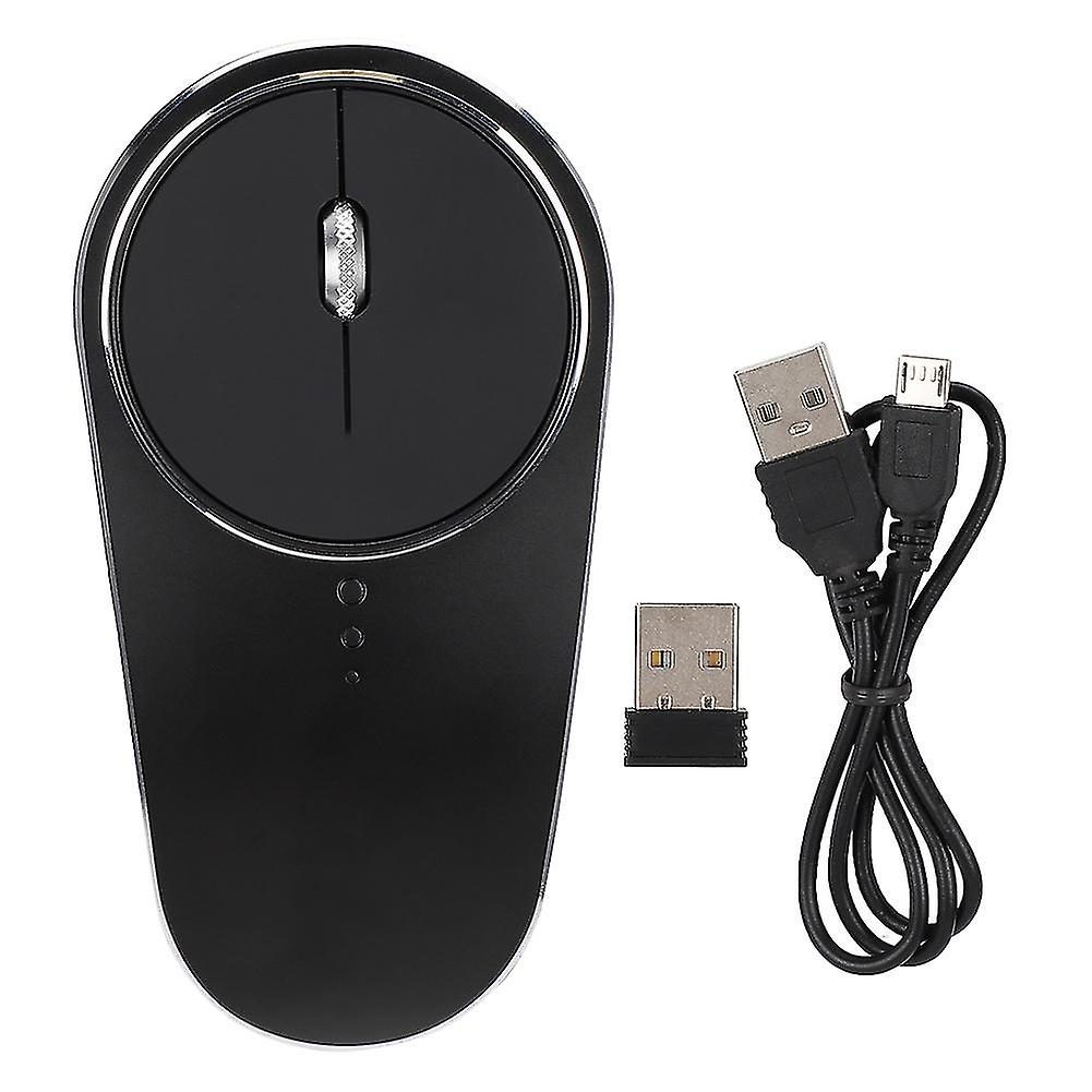 Aluminum Alloy, Wireless, Rechargeable, Silent Computer Mouse