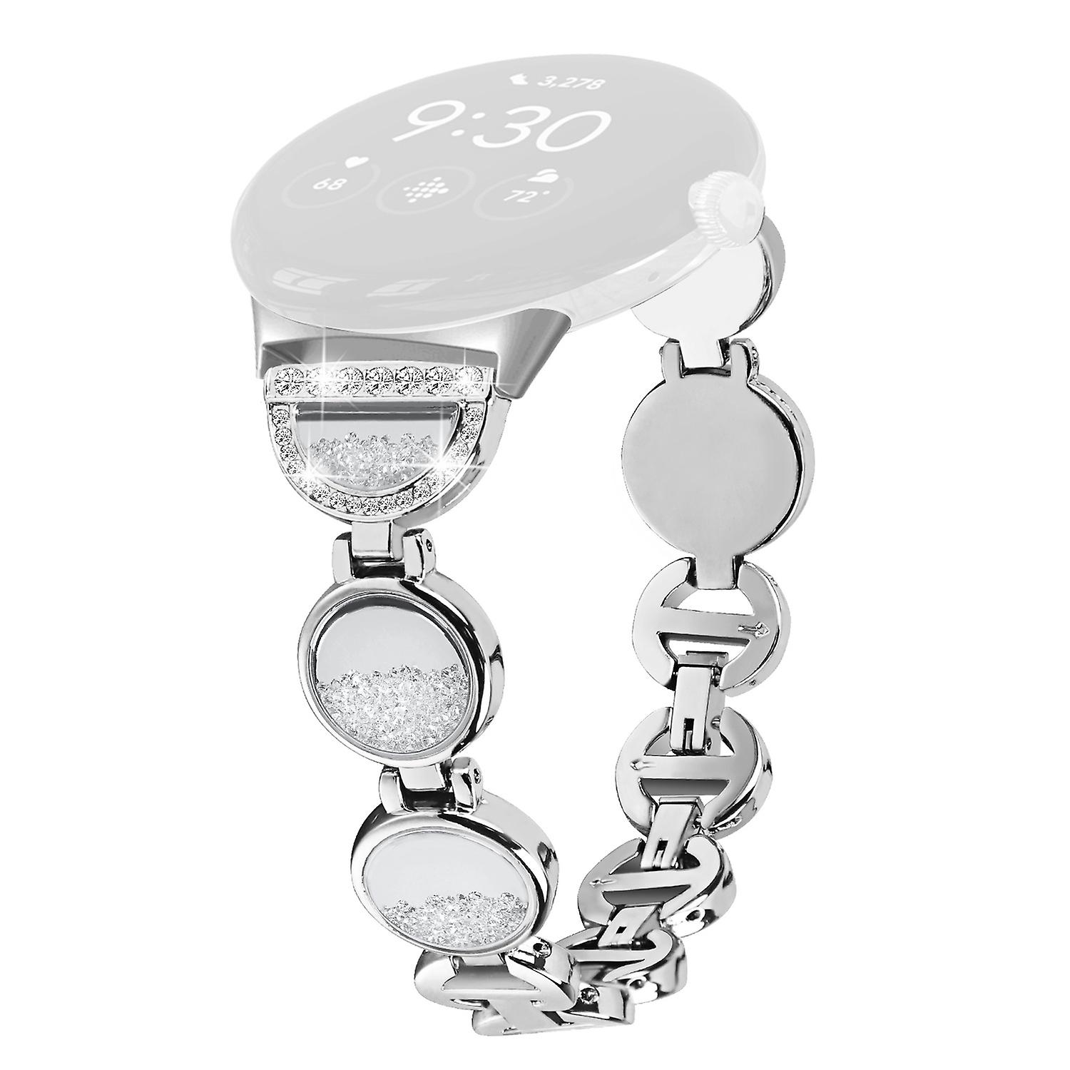 Quicksand Watch Band for Google Pixel Watch 2/Pixel Watch Rhinestone Decorated Watch Strap