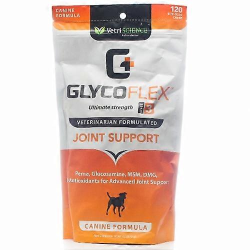 Vetri Science Glycoflex 狗用极限强度关节支持,犬用配方 120 咀嚼片(1 件装)