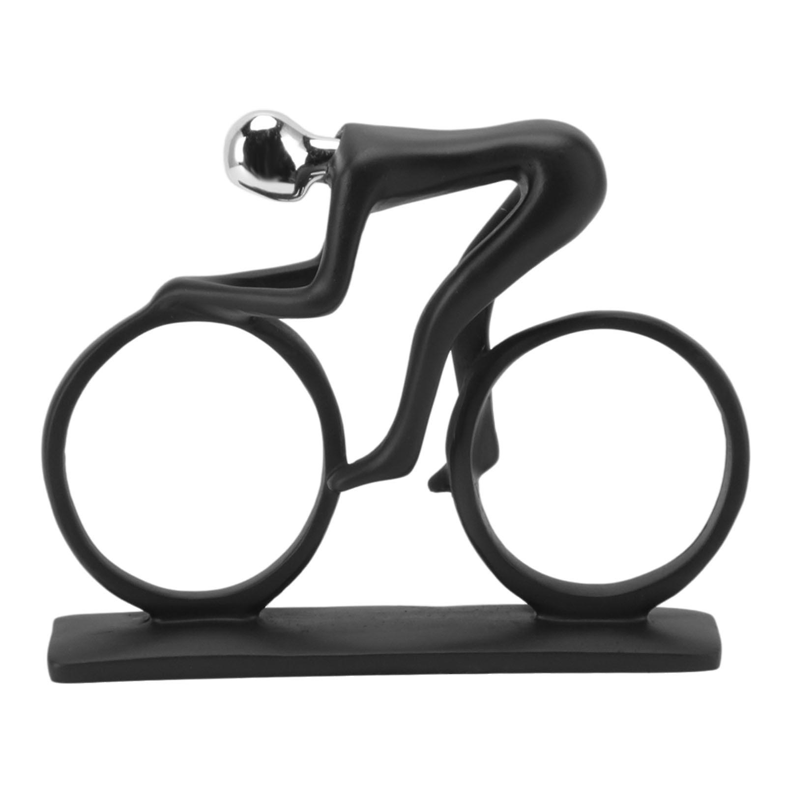 Streamlined Cycling Resin Desktop Ornament for TV Table
