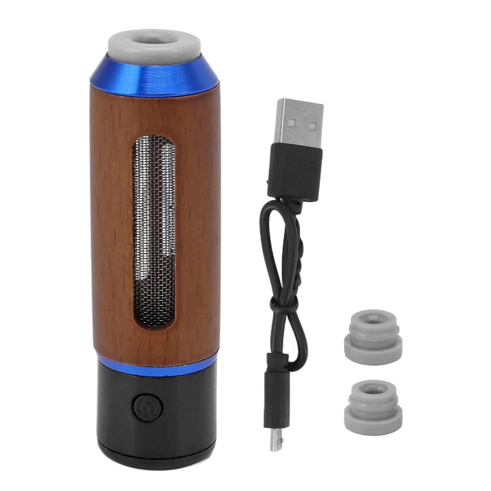 Handheld Car Ashtray with Cigarette Lighter 50mAh Portable Mini Car Cigarette Holder No Leakage Blue