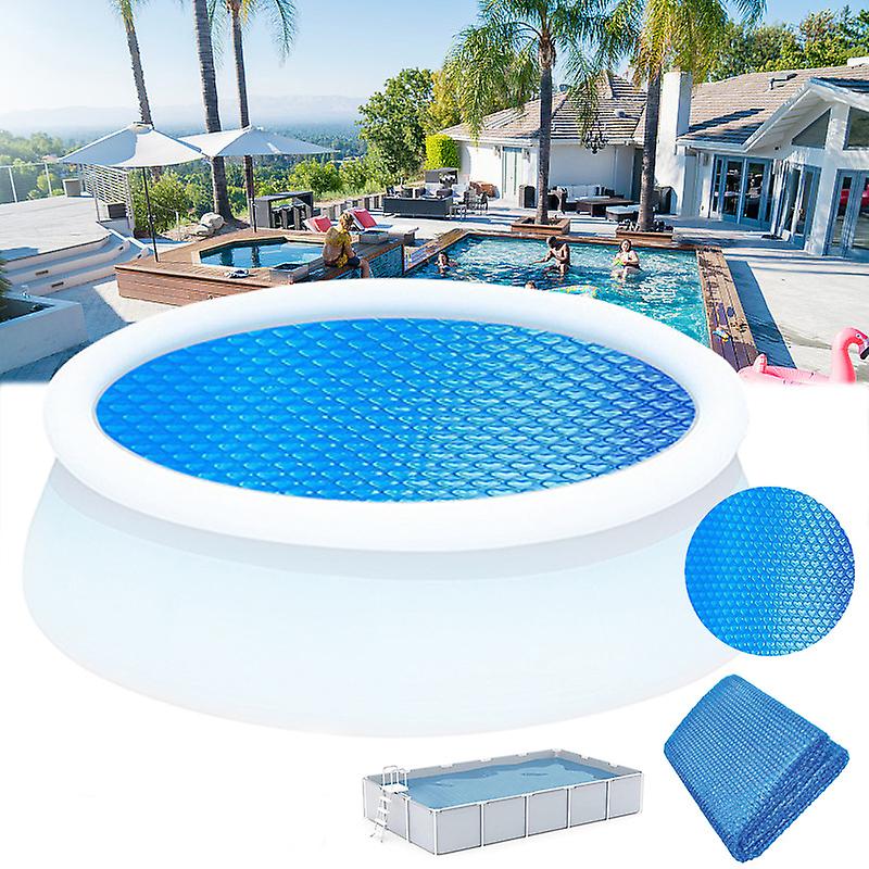 Outdoor Pool Insulation Bubble Wrap Jane - Diameter 2.4m, Blue, 1pc