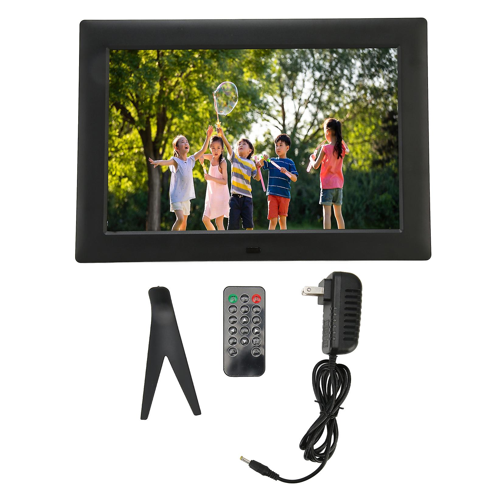 12" HD IPS Digital Picture Frame with Remote, Music, Clock & Calendar, US Plug