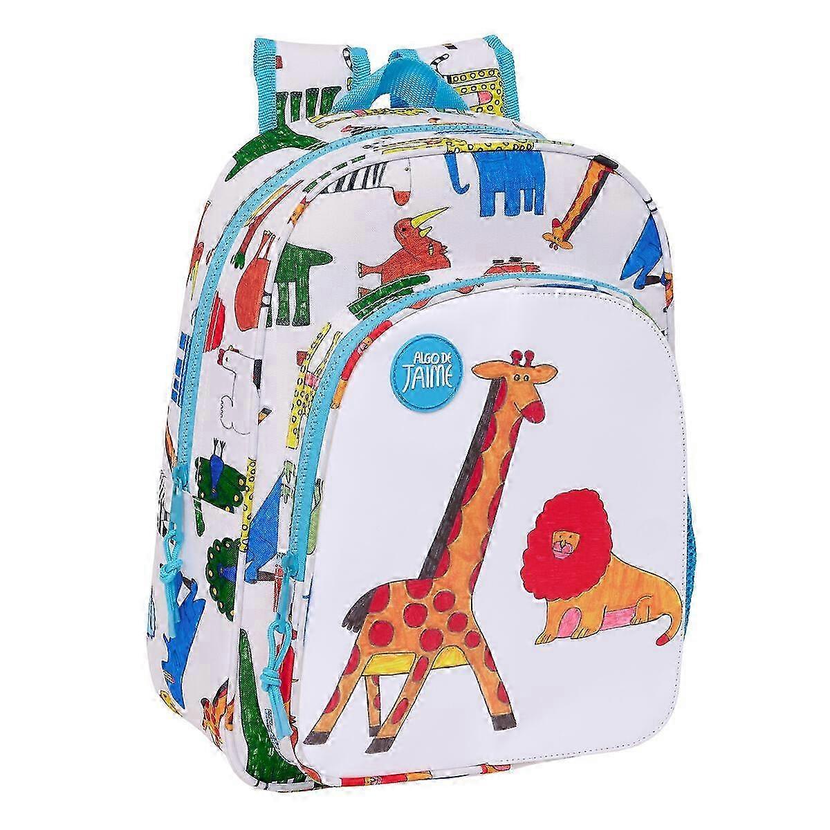 School Bag Algo de Jaime White 26 x 34 x 11 cm