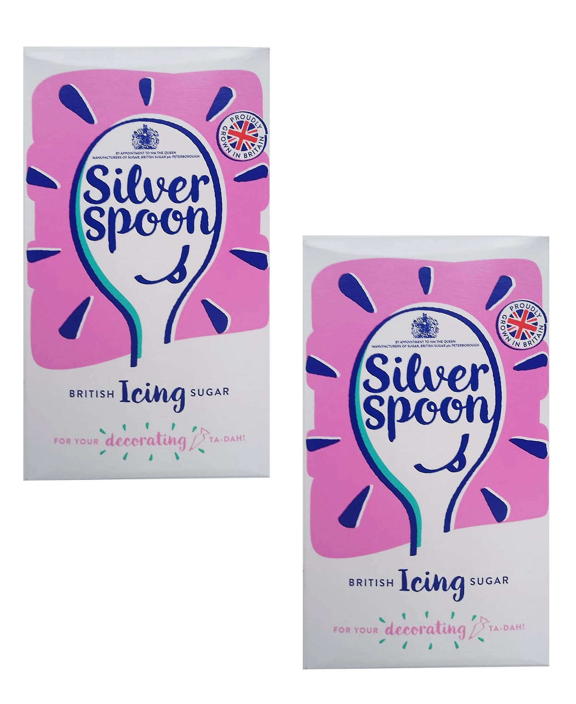Silberlöffel Puderzucker (2er Pack)